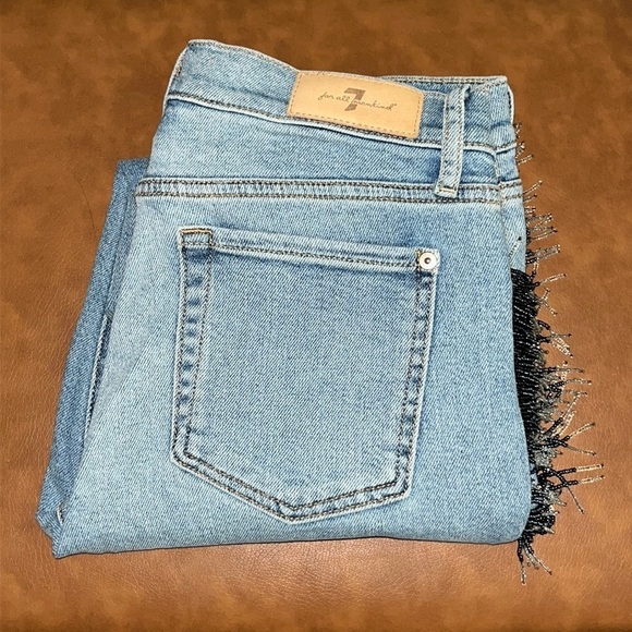 7 For All Mankind Luxe Vintage The Ankle Skinny Size 30 - Picture 3 of 16